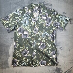 David Taylor Size‎ Medium Men's Short Sleeve Floral Hawaiian Shirt